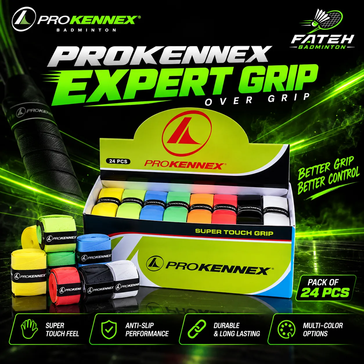 ProKennex Expert Grip Super Touch Badminton Grip