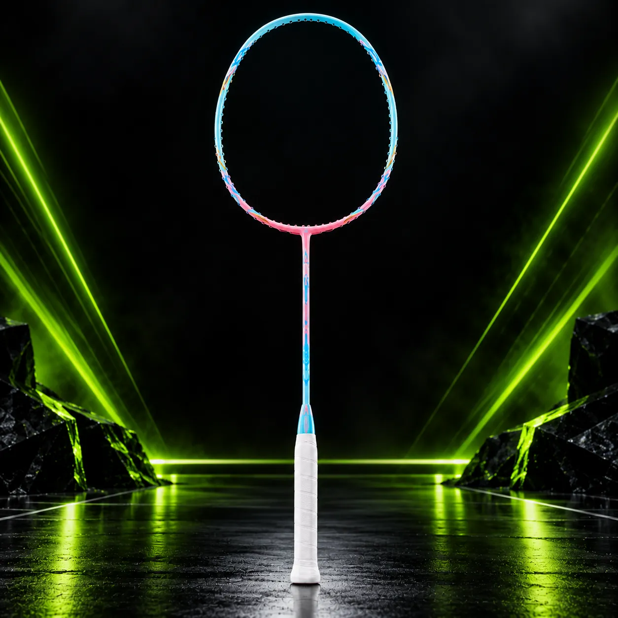 Kawasaki Passion P25 original badminton racket with blue and pink frame