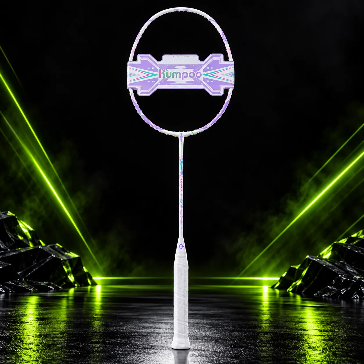 Kumpoo AK-7 II original badminton racket with lavender frame