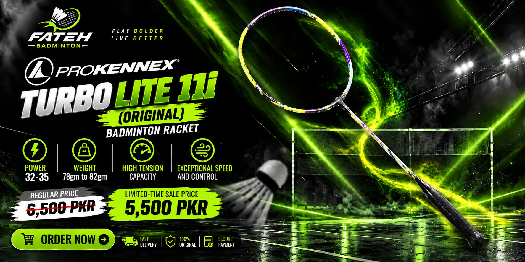ProKennex Turbo Lite 11i Original Badminton Racket